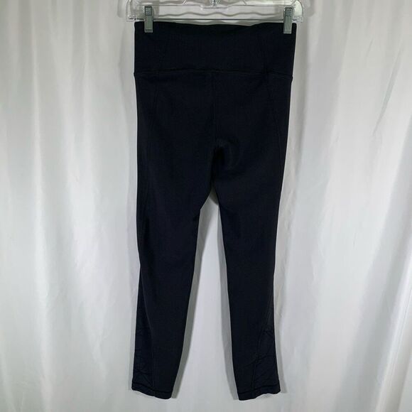 Under Armour Leggings Women's Small Black Pull On Stretchy Mid Rise - Picture 5 of 7